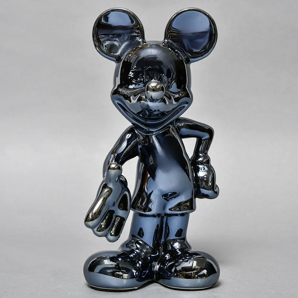 Дизайнерская фарфоровая статуэтка «Микки Маус. Зеркальный графит» от Disney Showcase Collection / Enesco, США - 2010 год.