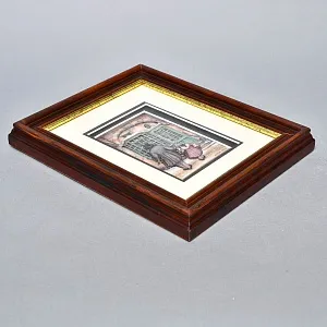 Объемная Картина - Панно в технике 3D декупаж «У витрины магазина», 70-е годы ХХ века.