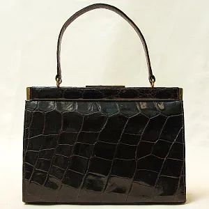 Дамская Сумка из Натуральной Крокодиловой Кожи Западная Германия 50-гг.