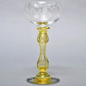 Коллекционный Антикварный Бокал для Вина «MICADO VIGNE», Saint Louis. Франция, начало ХХ века. 