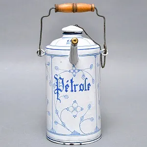 Антикварный Эмалированный Бидон - Канистра для Бензина на 2 литра. Германия 1914 год.