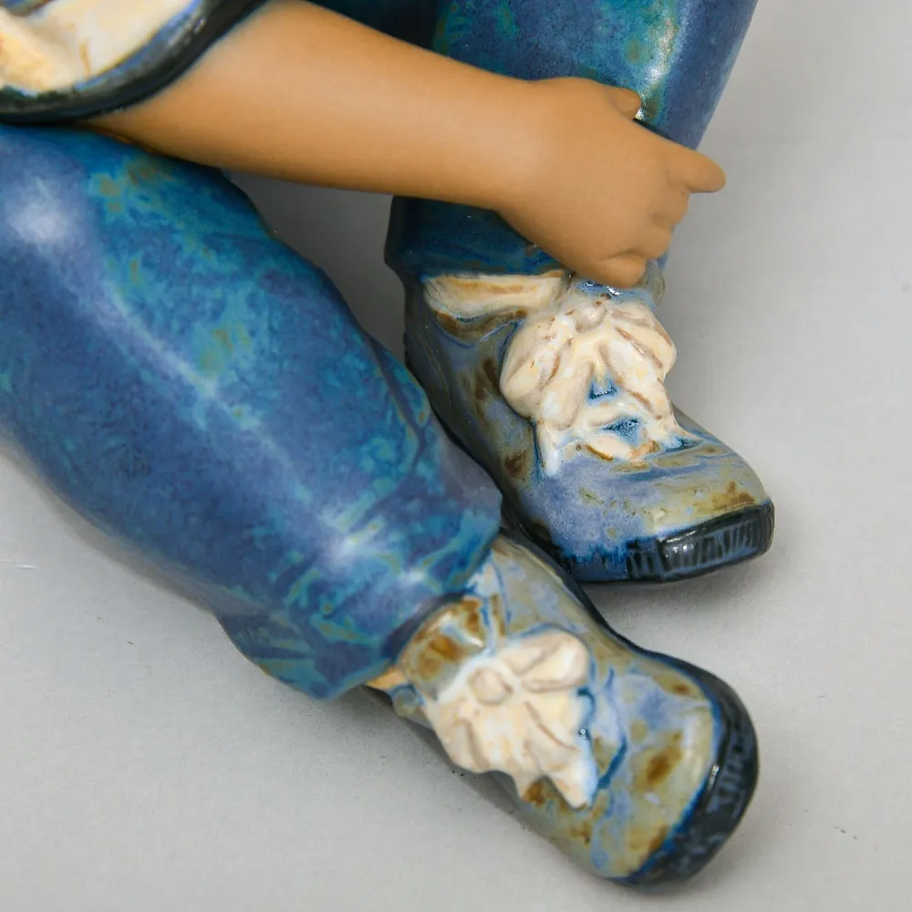 Коллекционная Фарфоровая статуэтка «Длинный день», Lladro серия Грес, Испания.