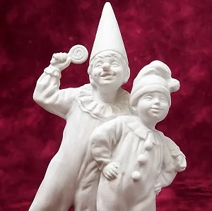 Коллекционная Авторская Статуэтка «Смех и Радость» из серии «Детский Утренник», фарфор ИФЗ, Россия.