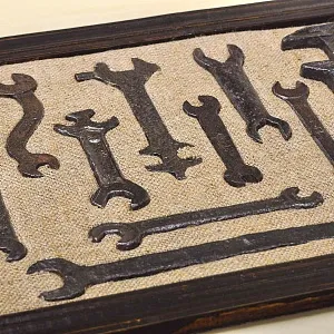 Коллекционное Панно - Картина «Старинные Антикварные Слесарные Инструменты», Россия XIX век. 