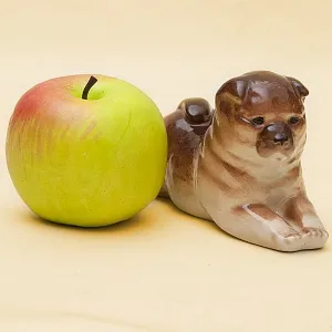 Фарфоровая статуэтка Собака «Чау-Чау», ЛФЗ СССР - 1964 год.