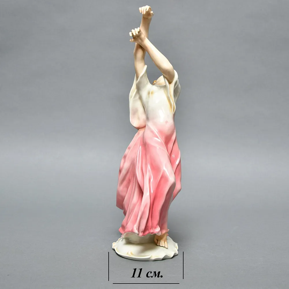 Редкость!!! Большая Фарфоровая Статуэтка «Айседора Дункан», Карл Энс / Karl Ens,  Германия, 30-е гг.