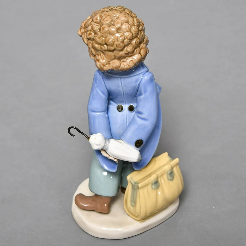 Коллекционная Фарфоровая статуэтка «Клоун с зонтиком», NAO by Lladro (Ллядро) Испания.