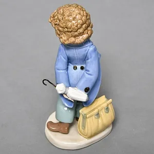 Коллекционная Фарфоровая статуэтка «Клоун с зонтиком», NAO by Lladro (Ллядро) Испания.
