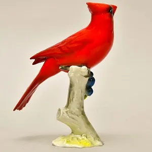 Коллекционная Фарфоровая Статуэтка «ПТИЦА - КАРДИНАЛ», Hutschenreuther Германия, 1968 - 1970 годы.
