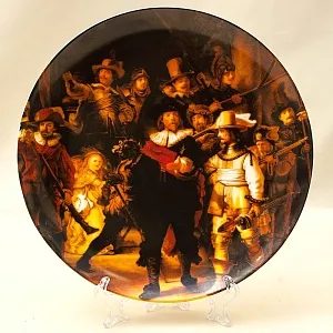 Коллекционная Тарелка «НОЧНОЙ ДОЗОР» Фарфор, Furstenberg, Германия 70-е гг.