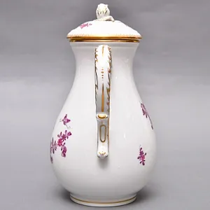 Фарфоровый Чайный Сервиз «Индийские цветы» на 6-ть персон, MEISSEN / МЕЙСЕН Германия. 