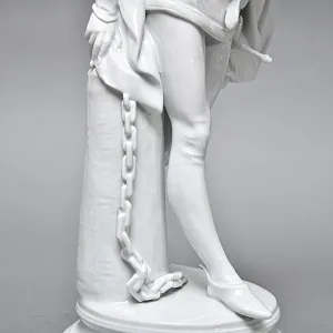  Редкая! Большая Фарфоровая статуэтка «МЕФИСТОФЕЛЬ», Scheibe-Alsbach Германия. 