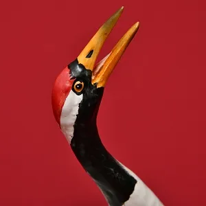 Коллекционная Фарфоровая статуэтка "Птица - ЖУРАВЛЬ", Goebel Германия, вторая половина ХХ века.