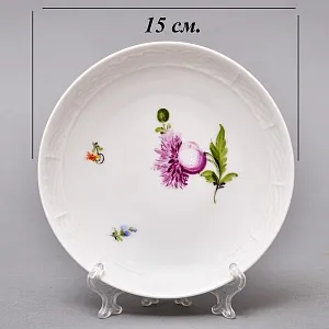 Коллекционная Кофейная пара «Летние цветы», Фарфор Nymphenburg, Германия.