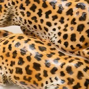 Редкость! Большая Фарфоровая Статуэтка «Два Ягуара На Охоте», Schwarzburger, Германия -1925 год.