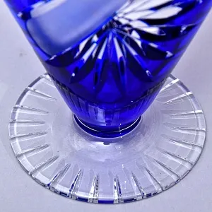 Редкость! Треугольная Ваза из Цветного Хрусталя JOSKA BODENMAIS Германия, конец 60-х гг.