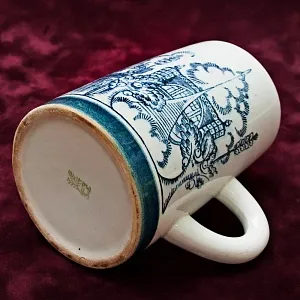 Большая Фаянсовая Агитационная Кружка «30 лет ВДНХ» ЗиК Конаково -1969 год.