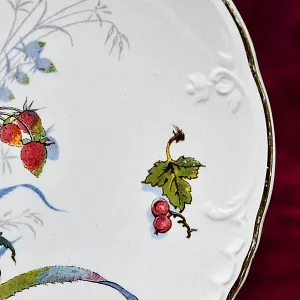 Антикварная Фарфоровая тарелка «Ананас», Villeroy&Boch Германия, 1874 - 1909 годы.