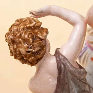 Антикварная Фарфоровая Статуэтка «Хулиганы», C.G.SCHIERHOLZ & SON Германия -1865 -1907 годы.