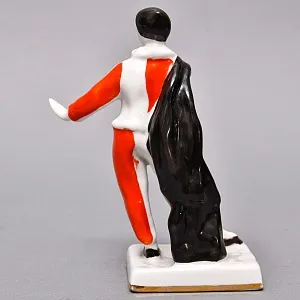 Коллекционная Фарфоровая статуэтка «Арлекин», СССР ДФЗ Вербилки, 1961 год.