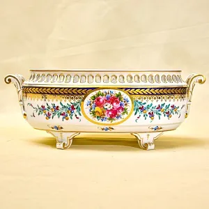 Фарфоровая Ваза - Сухарница -  Конфетница в стиле Ампир, SP Dresden, Германия 50 гг.