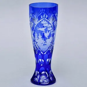 Редкость! Хрустальный Коллекционный Пивной Бокал «Охота - Дичь», SCHONBORNER, Германия, 50 гг.