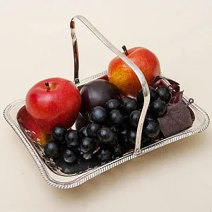 Малая Сухарница - Конфетница - Фруктовница, Метал Silverplate, Sheffield Англия, 70-е гг.