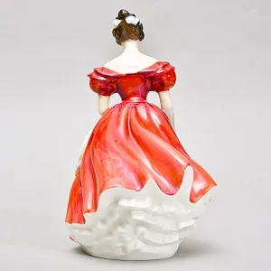 Коллекционная Фарфоровая статуэтка «Девушка с белой шляпкой», Royal Doulton Англия.