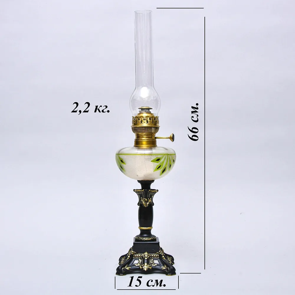 Старинная Керосиновая Лампа Hugo Schneider, Leipzig, Германия -1924 год.