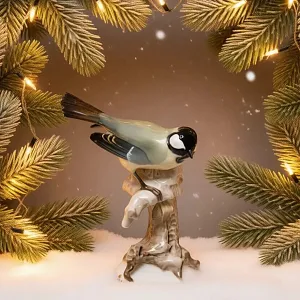  Коллекционная Фарфоровая статуэтка «Птица. Синица», Hutschenreuther Германия, 1955 -1968 годы. 