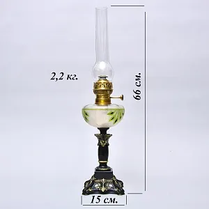 Старинная Керосиновая Лампа Hugo Schneider, Leipzig, Германия -1924 год.