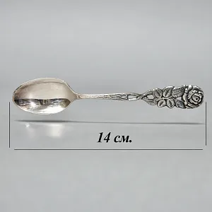 «Хильдесхаймская роза» - Сервировочный Набор Десертных Ложечек и Вилочек, Silverplate, Германия 60-е годы.