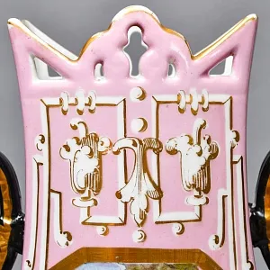 Антикварные Парные Фарфоровые Вазы «Счастливое детство», Франция, конец XIX - начало ХХ века. 