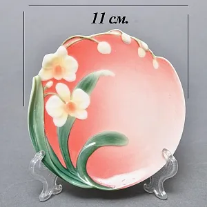 Авторский Фарфоровый Чайный сервиз «Бабочки и стрекозы» на 4 персоны, Franz Collection Тайвань.