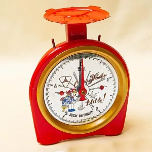 Редкость! Винтажные Бытовые Кухонные Весы «1 -е МАЯ» на 5 кг., Тюмень, СССР -1977 год.