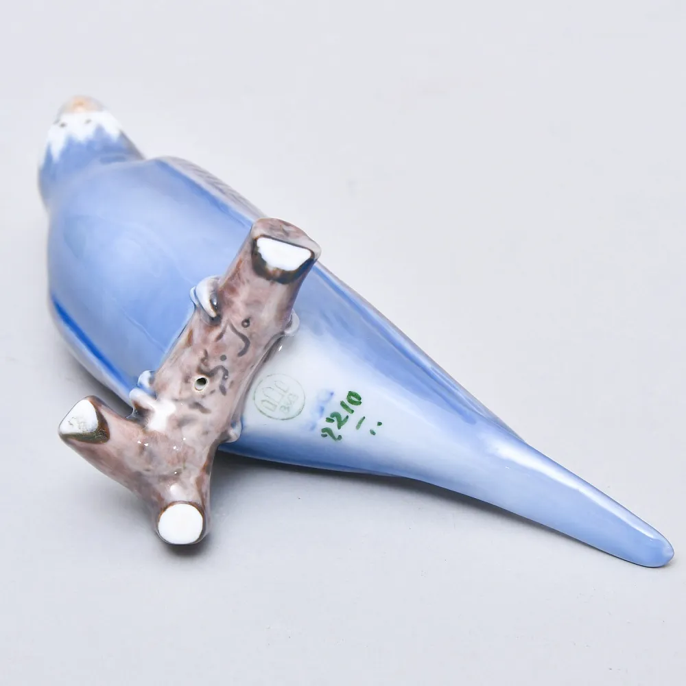 Авторская Фарфоровая статуэтка «Волнистый попугай», Bing&Grøndahl Дания,  1970 - 1983 гг.