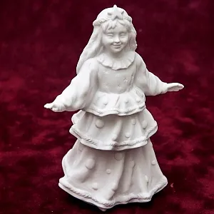 Коллекционная Авторская Статуэтка «Ёлочка» из серии «Детский Утренник», фарфор ИФЗ, Россия.