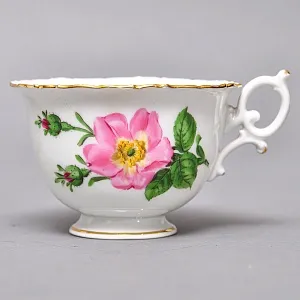 Фарфоровый Чайный Сервиз на 6-ть персон «Мейсенский букет», MEISSEN Германия, 1924 - 1934 годы.