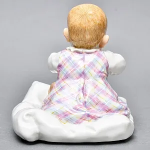 Коллекционная Фарфоровая статуэтка «Дети Хеншеля. Ребёнок, сидящий на подушке», Meissen Германия. 