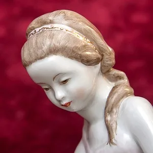 Редкость! Авторская Фарфоровая статуэтка «Юная балерина Татьяна Пилецкая», ЛФЗ СССР 1950–1960 годы. 