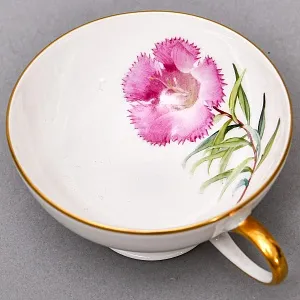 Коллекционная Фарфоровая Кофейная Пара «Горная гвоздика», ROSENTHAL Германия.