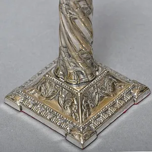 Антикварные Парные Подсвечники на одну свечу, Silverplate, SHEFFIELD Англия начало ХХ века. 