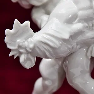 Авторская Фарфоровая Статуэтка «Путти с петухом», Hutschenreuther, Германия - 1955 год.