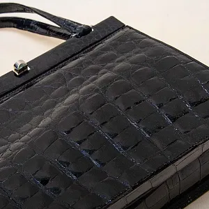 Винтажная Дамская Сумка из Натуральной Крокодиловой Кожи Западная Германия 50 -е годы ХХ века.