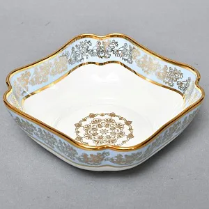 Набор для подачи и сервировки - 3 предмета, "Незабудки" Фарфор Haviland Франция, первая половина ХХ века.