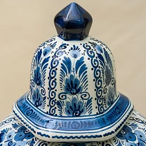 Большой Вазон «Райский Сад» Делфт - DELFTs, Голландия. Н-51 см. Середина ХХ века.