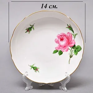 Фарфоровый Чайный Сервиз «РОЗА Мейсена» на 6-ть персон, MEISSEN / МЕЙСЕН Германия. 