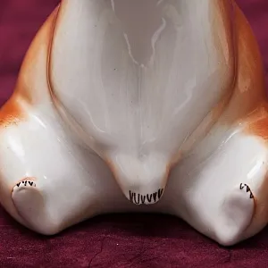 Коллекционный Триптих - Фарфоровые Статуэтки «Три Енота», ЛФЗ СССР -1962 год.