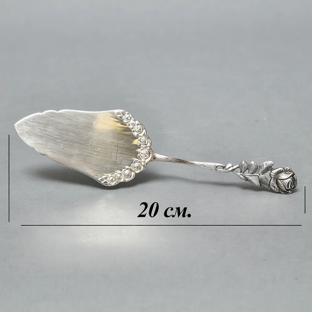 Десертный Набор Лопатка и Вилочки «Хильдесхаймская роза» Silverplate, Германия -60гг.