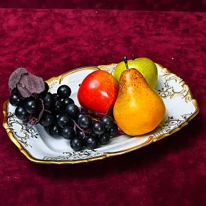 Антикварное Фарфоровое Блюдо - Тарелка  «Концерт галантного века», Fraureuth Германия 1920 -1926 годы.